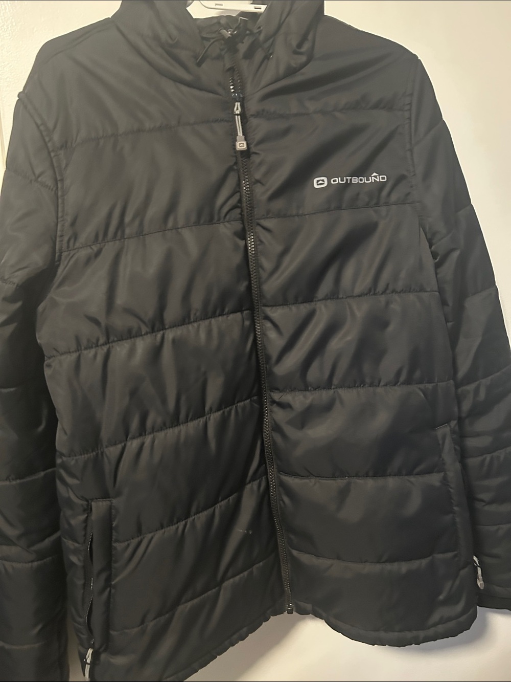 Women’s Black Quilted Puffer Jacket with Hood